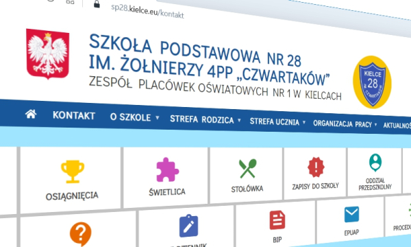 Witryna SP 28 Kielce