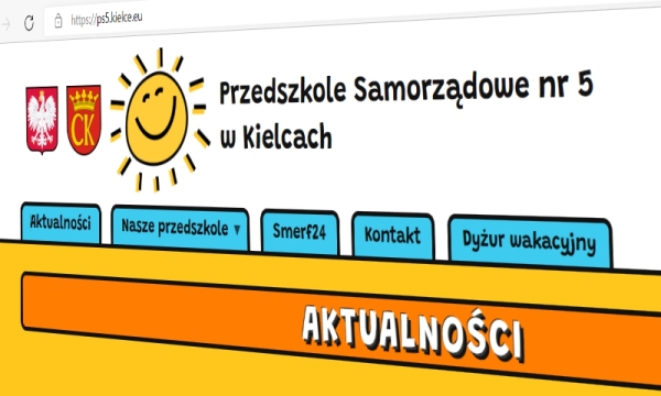 Witryna Przedszkola Samorządowego nr 5 w Kielcach